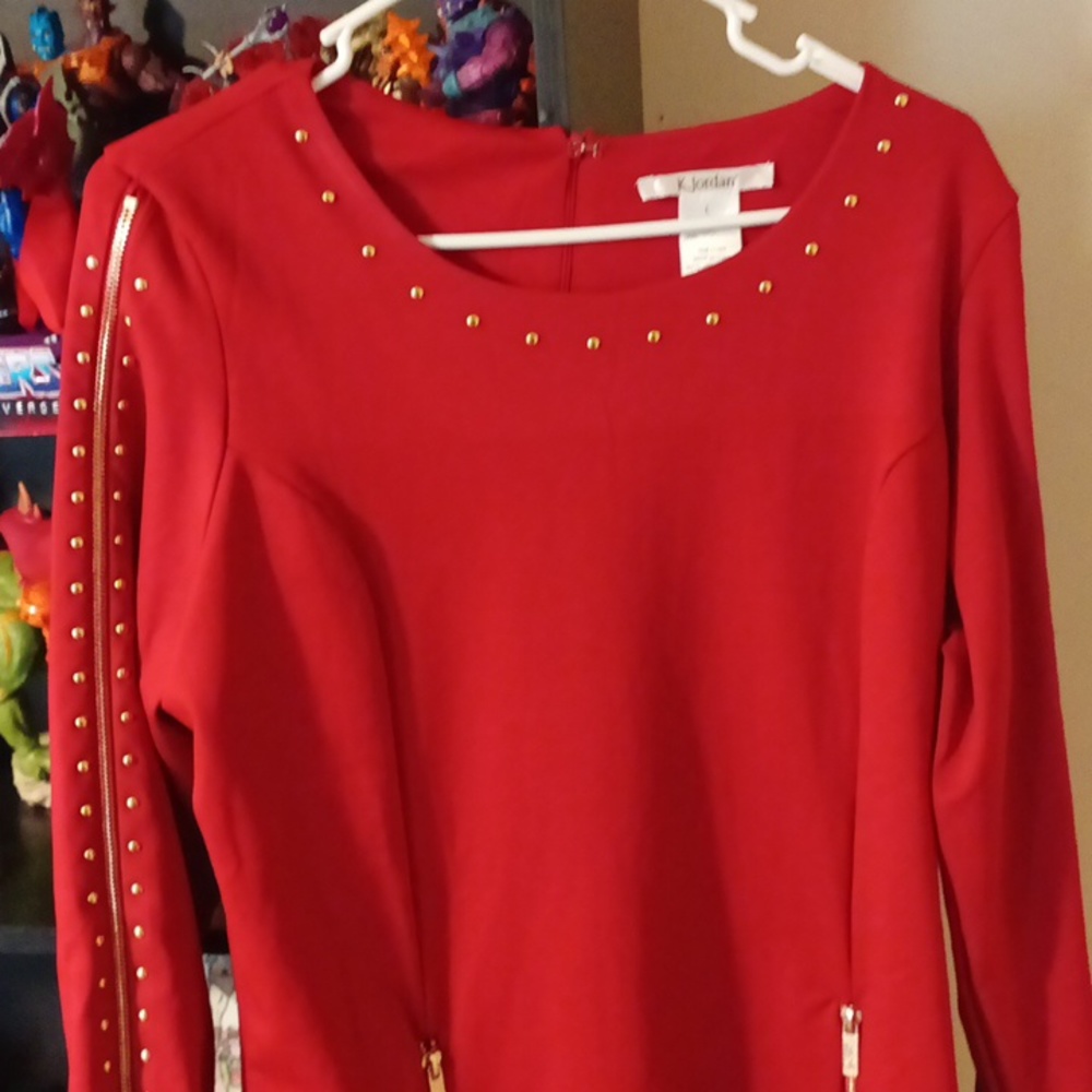 Large red dress